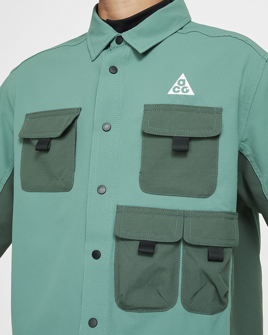 Nike ACG "Devastation Trail" Part superior Dri-FIT UV - Nen/a - Bicoastal/Vintage Green/Negre/Summit White