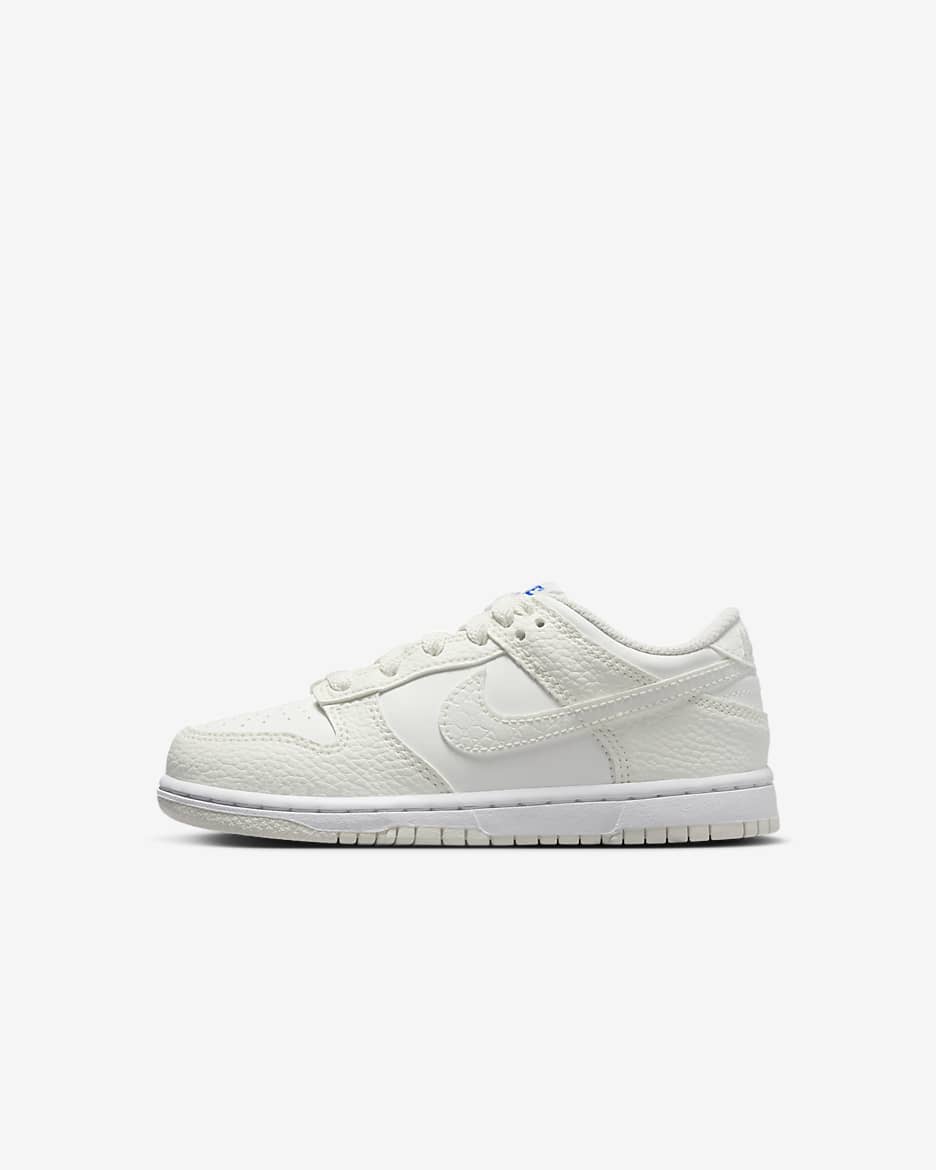 Nike Dunk Low SE Younger Kids' Shoes - Sail/White/Game Royal/Sail