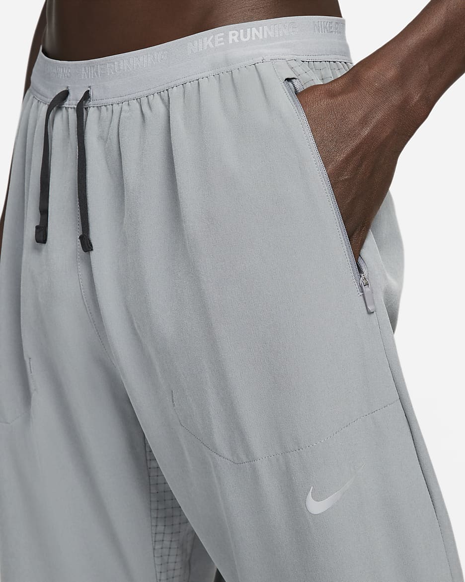 Vævede Nike Phenom Dri-FIT-løbebukser til mænd - Smoke Grey