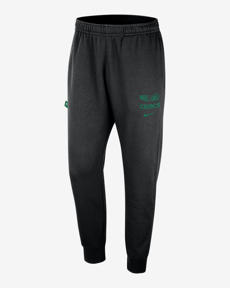 Joggers de la NBA Nike para hombre Boston Celtics Club Courtside - Negro/Trébol