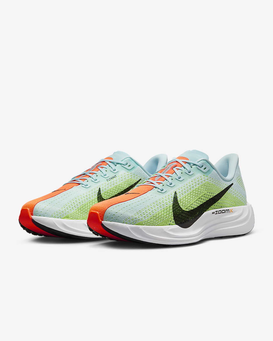 Nike Pegasus Plus Men's Road Running Shoes - Glacier Blue/Light Lemon Twist/Life Lime/Black