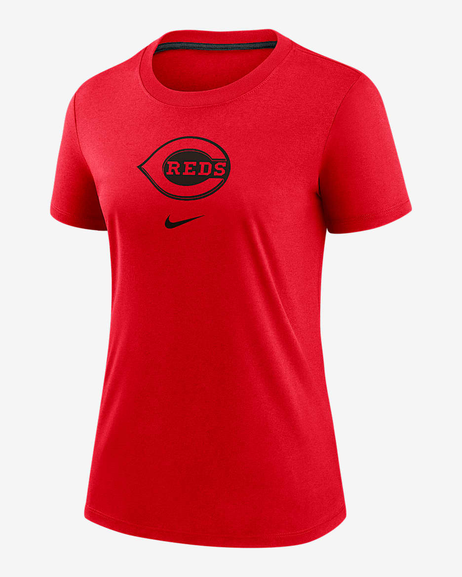 Playera Nike de la MLB para mujer Cincinnati Reds Authentic Collection Early Work - Rojo
