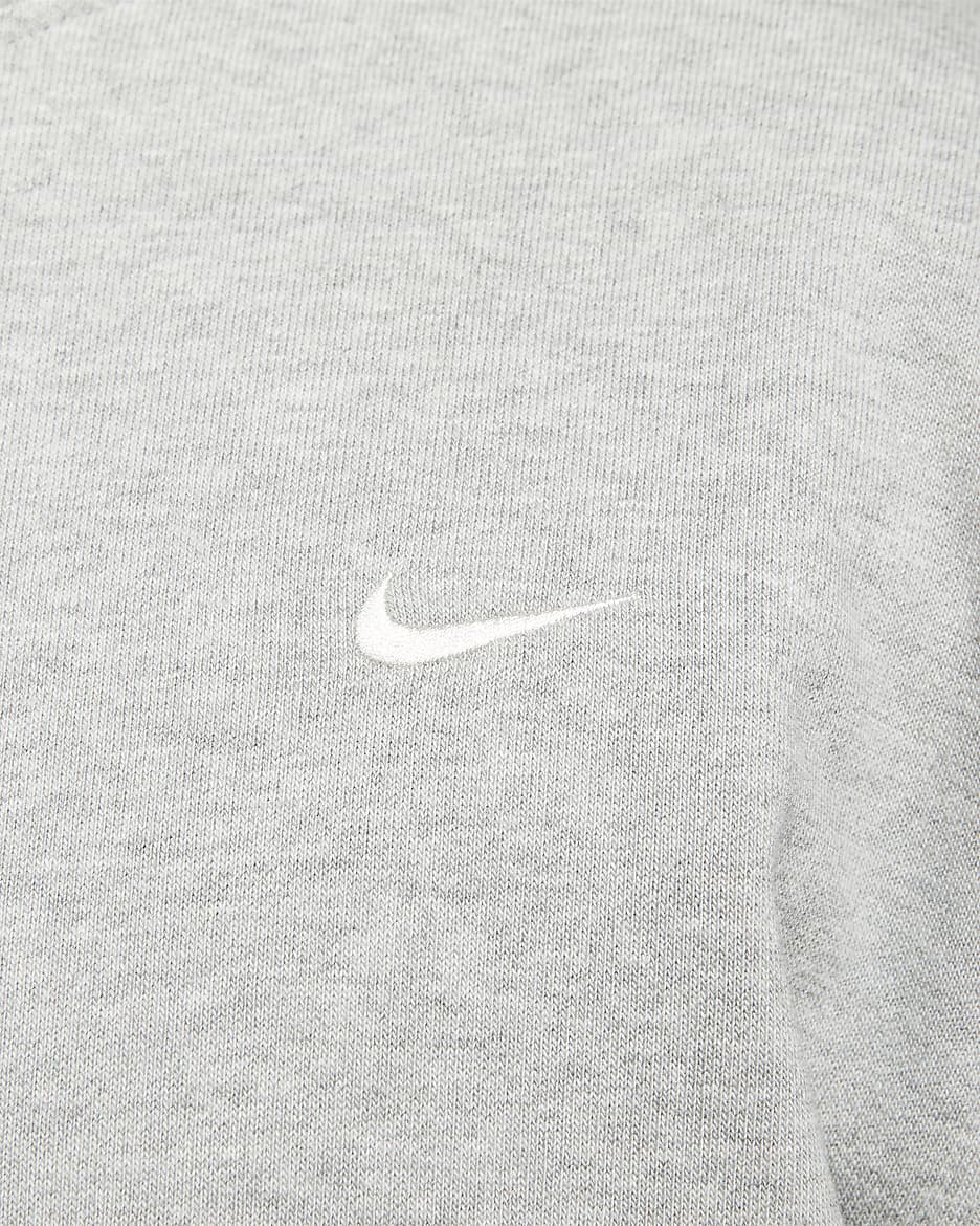 Nike Standard Issue Men's Dri-FIT Pullover Basketball Hoodie - Dark Grey Heather/Pale Ivory