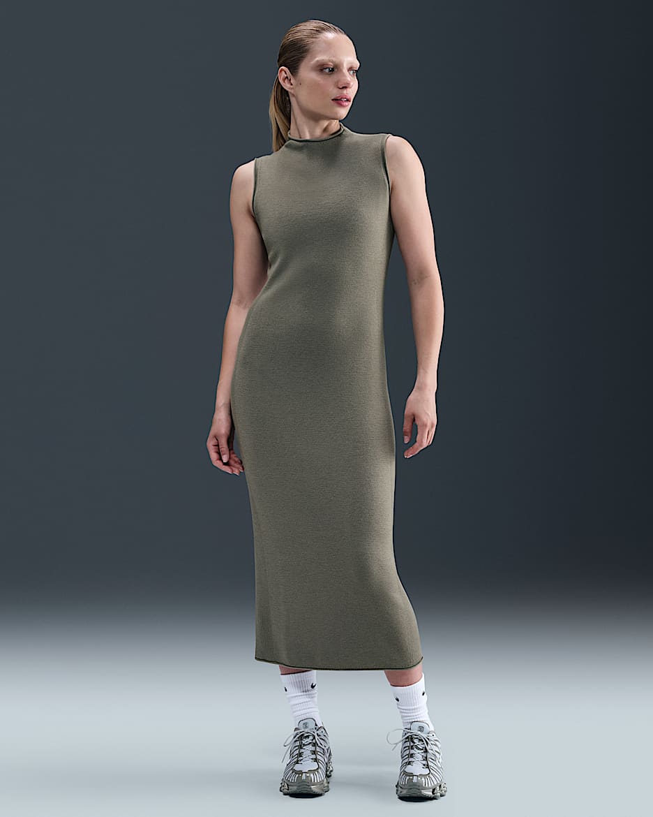 Nike Wool Classics Knit Dress - Light Army