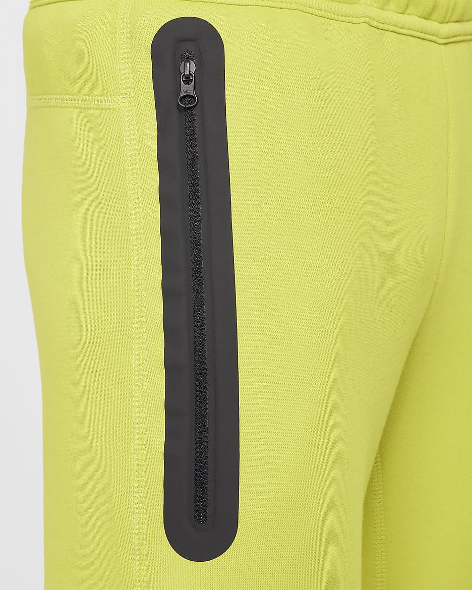 Nike Sportswear Tech Fleece Older Kids' (Boys') Trousers - Bright Cactus/Black/Black