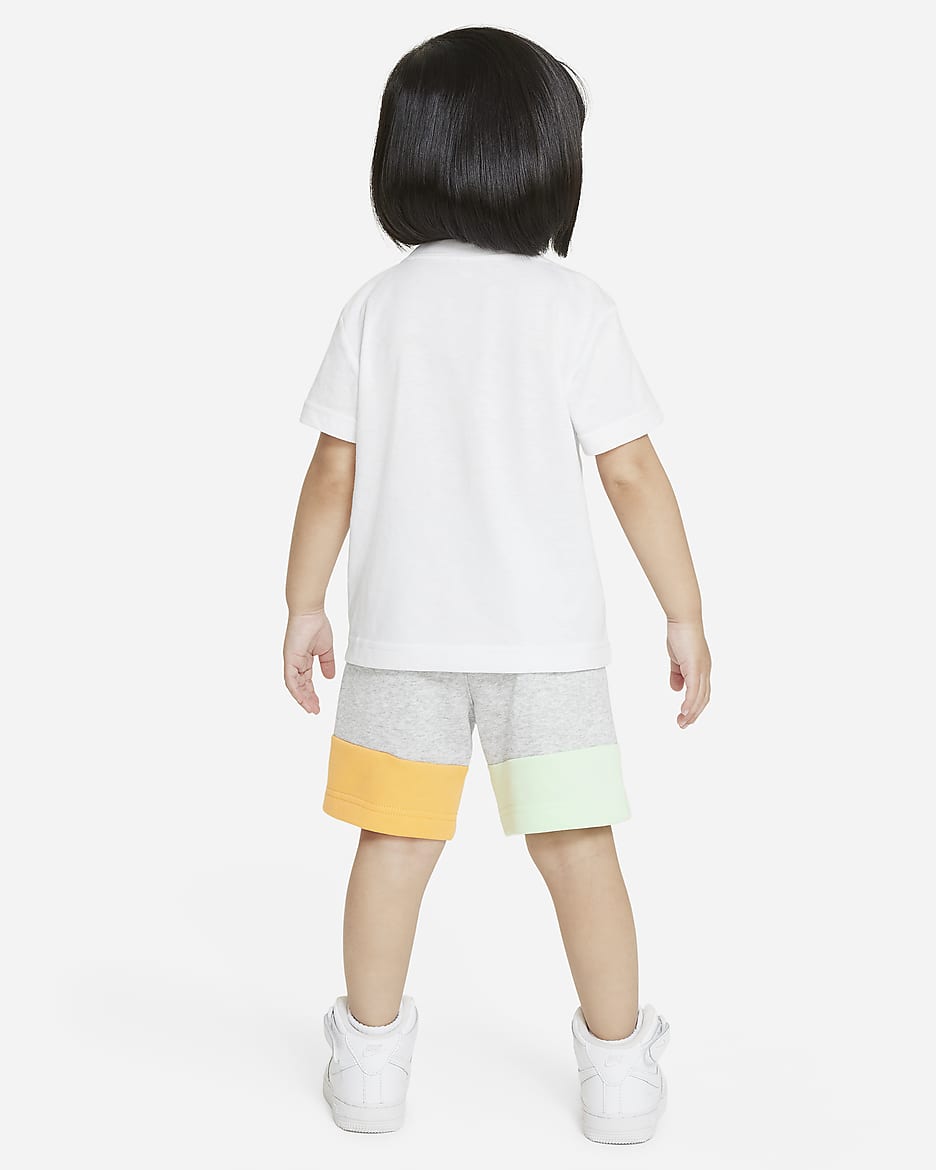 Conjunto de shorts infantil Nike KSA - Gris humo claro