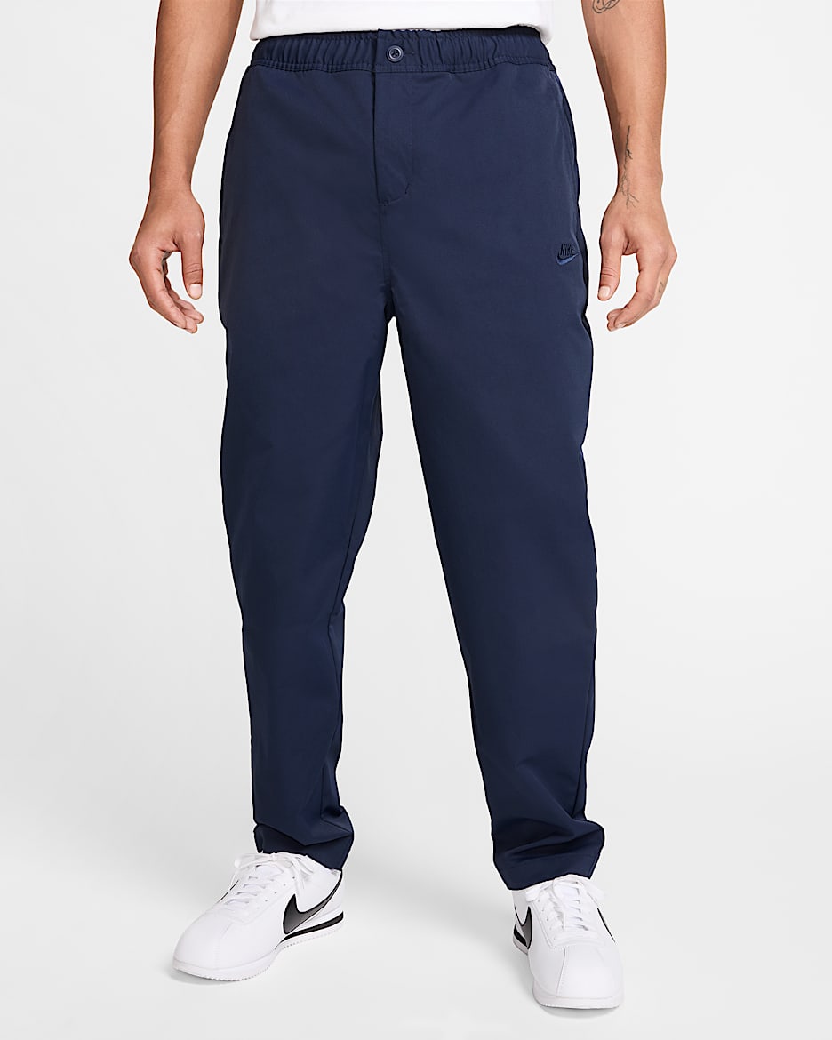 Nike Club Men's Woven Tapered Trousers - Obsidian/Obsidian