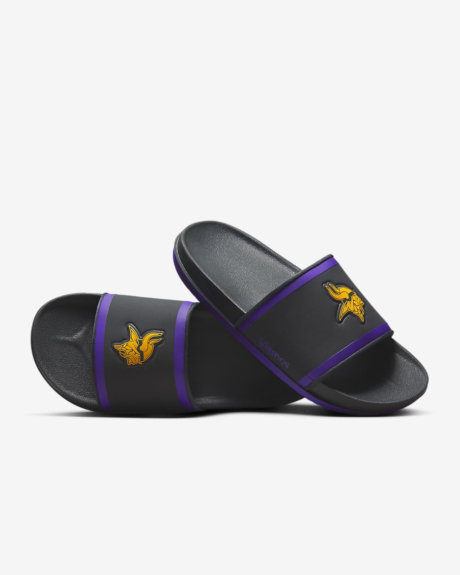 Nike Offcourt (NFL Minnesota Vikings) Slide - Anthracite/Court Purple/Gold