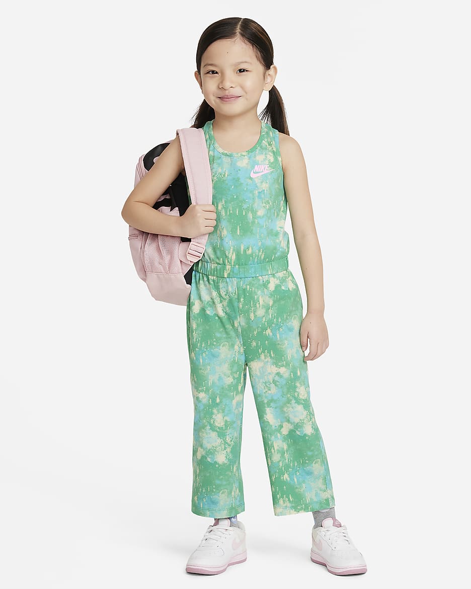 Nike Club Toddler Printed Jumpsuit - Stadium Green