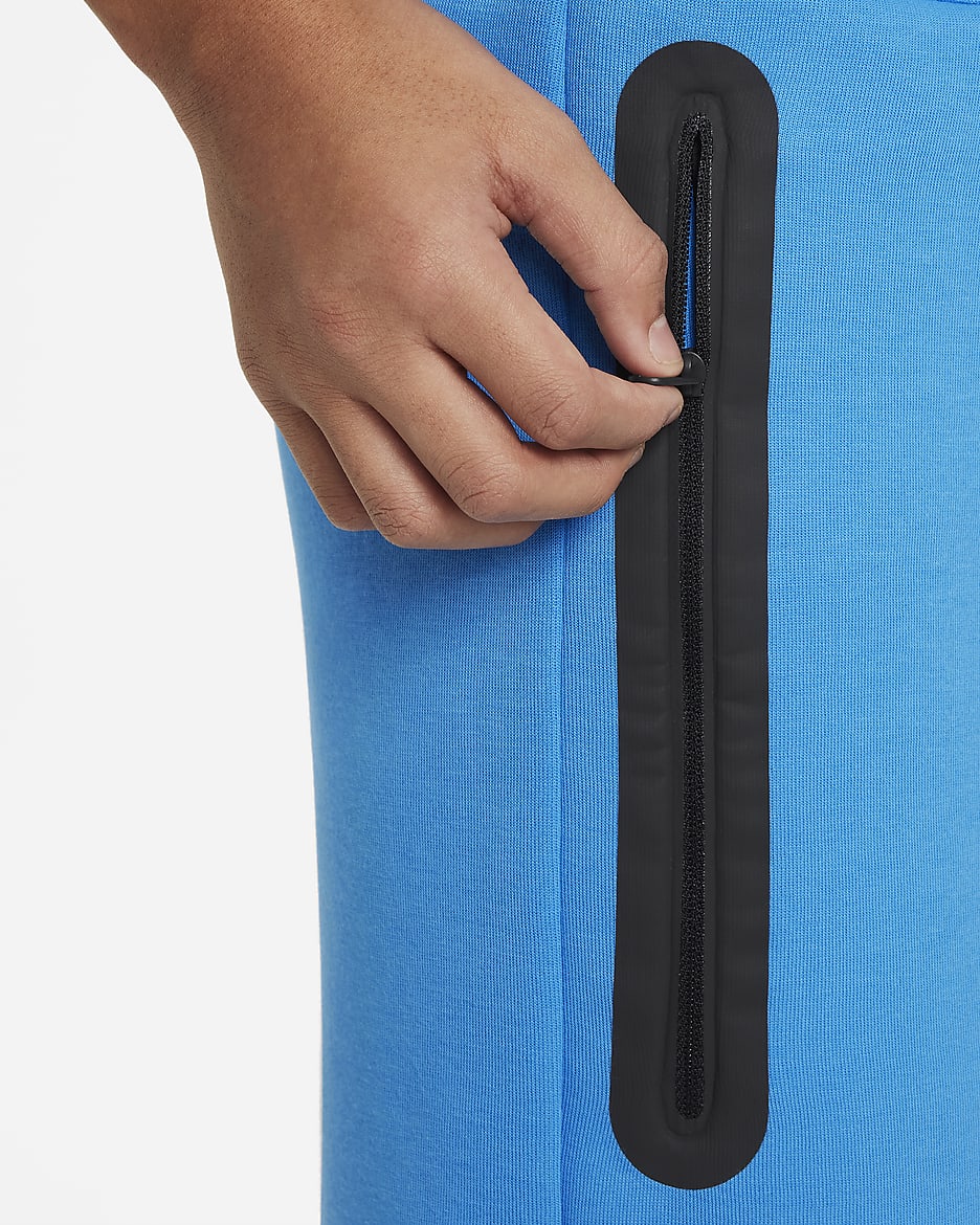 Nike Tech Fleece Pantalons curts - Nen - Light Photo Blue/Negre/Negre