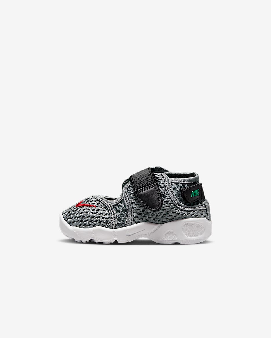 Nike Rift 2 Baby/Toddler Shoes - Cool Grey/Black/Stadium Green/Light Crimson