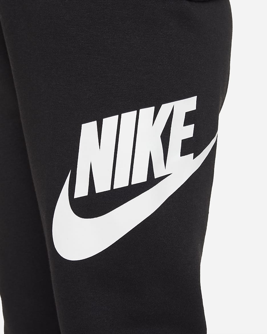 Conjunto de sudadera con gorro para niños talla chica Nike Sportswear Club Fleece - Negro