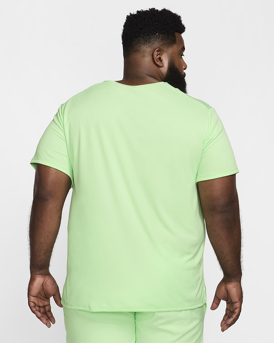 Nike Miler UV hardlooptop met korte mouwen en Dri-FIT voor heren - Vapor Green