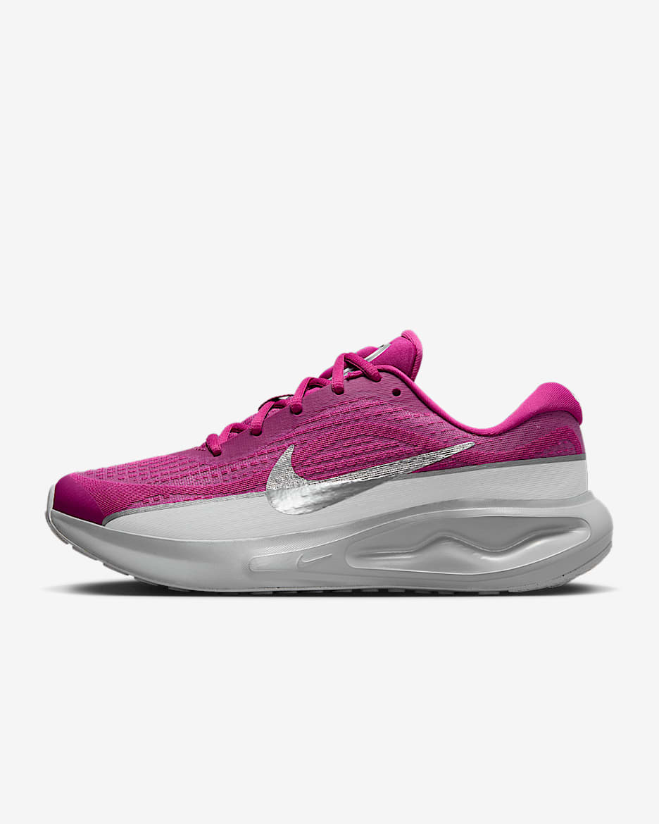 Nike Journey Run PRM Women's Road Running Shoes - Hot Fuchsia/Wolf Grey/Metallic Silver