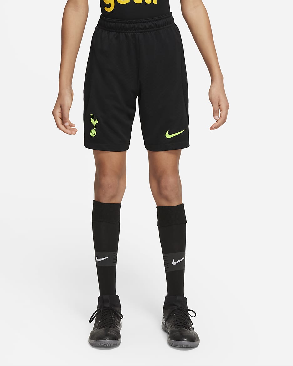 Tottenham Hotspur Strike Big Kids' Nike Dri-FIT Soccer Shorts - Black/Volt