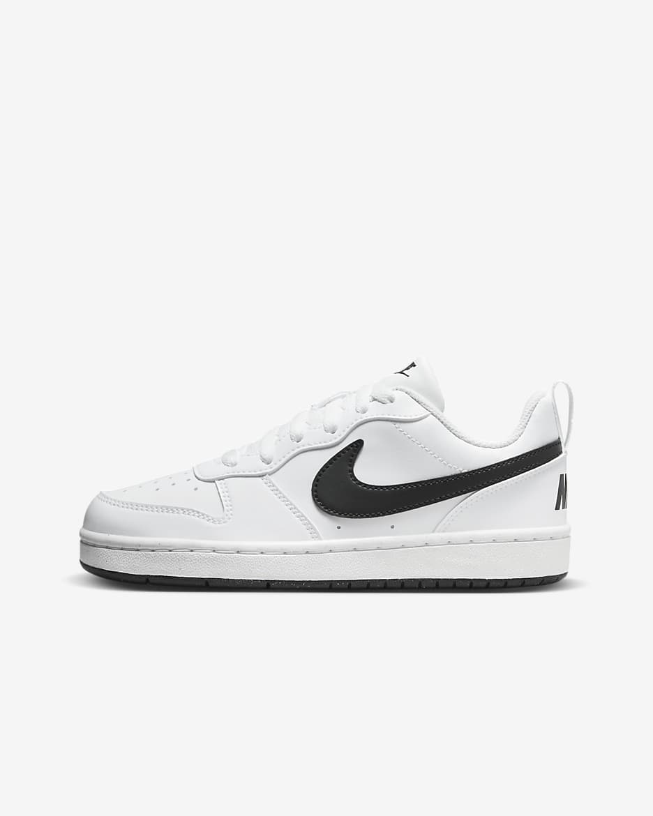 Nike Court Borough Low Recraft Older Kids' Shoes - White/Black