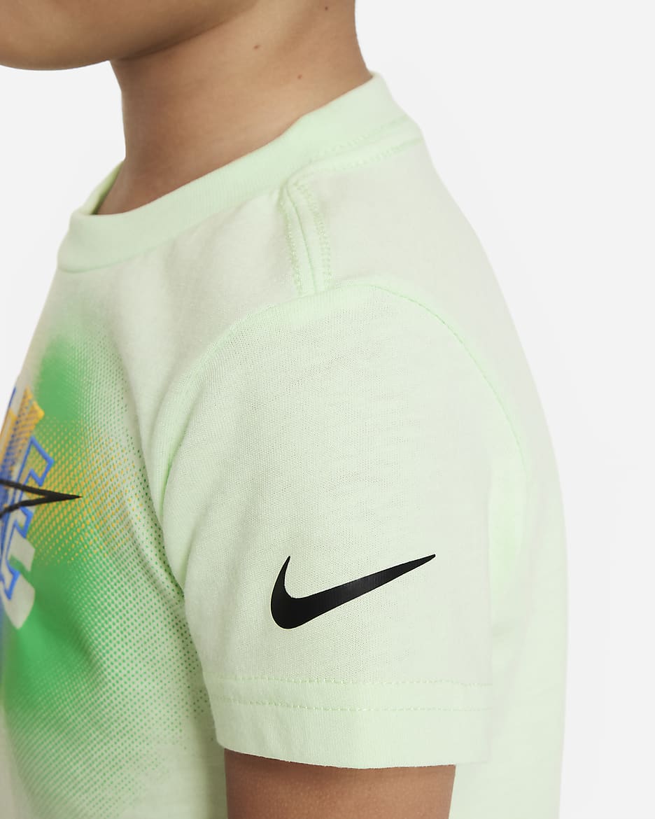 Nike Hazy Rays-shortssæt til småbørn - sort