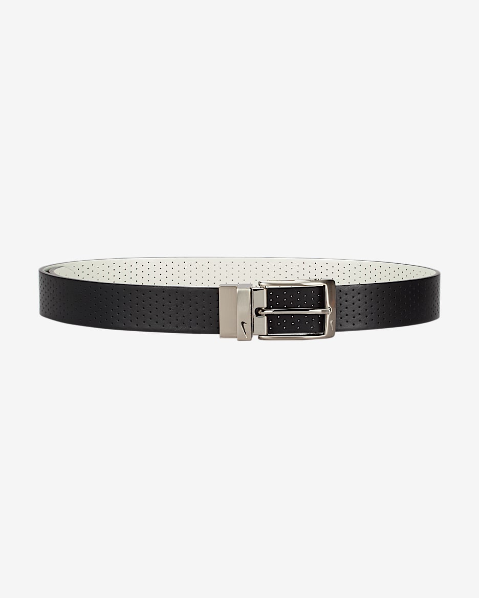 Cinturón reversible perforado para hombre Nike - Negro