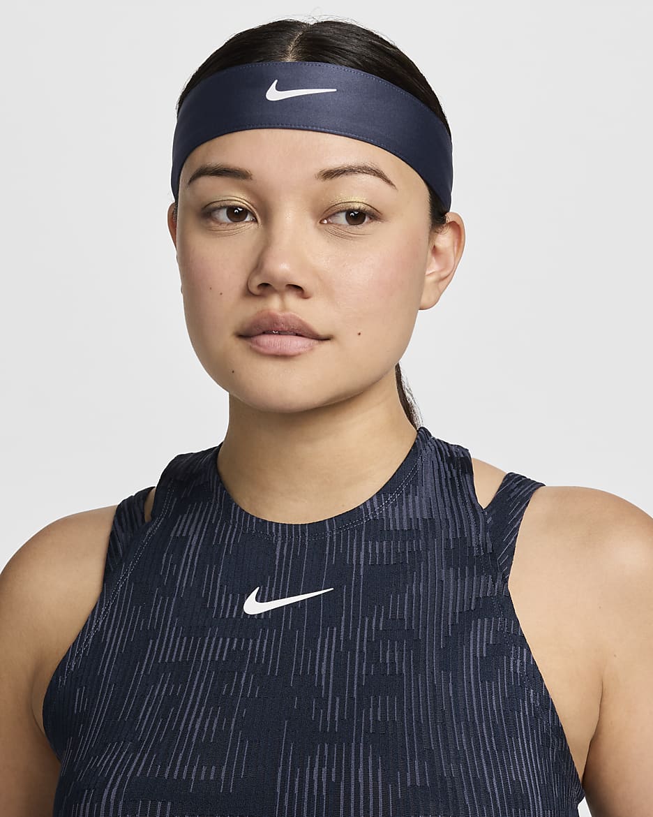 Bandeau de tennis NikeCourt pour Femme - Thunder Blue/Blanc