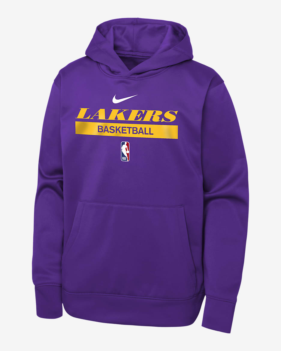 Los Angeles Lakers Spotlight Big Kids' Nike Dri-FIT NBA Pullover Hoodie - Field Purple