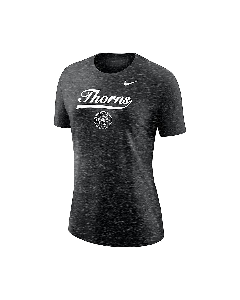 Portland Thorns Women's Nike Soccer Varsity T-Shirt - Black