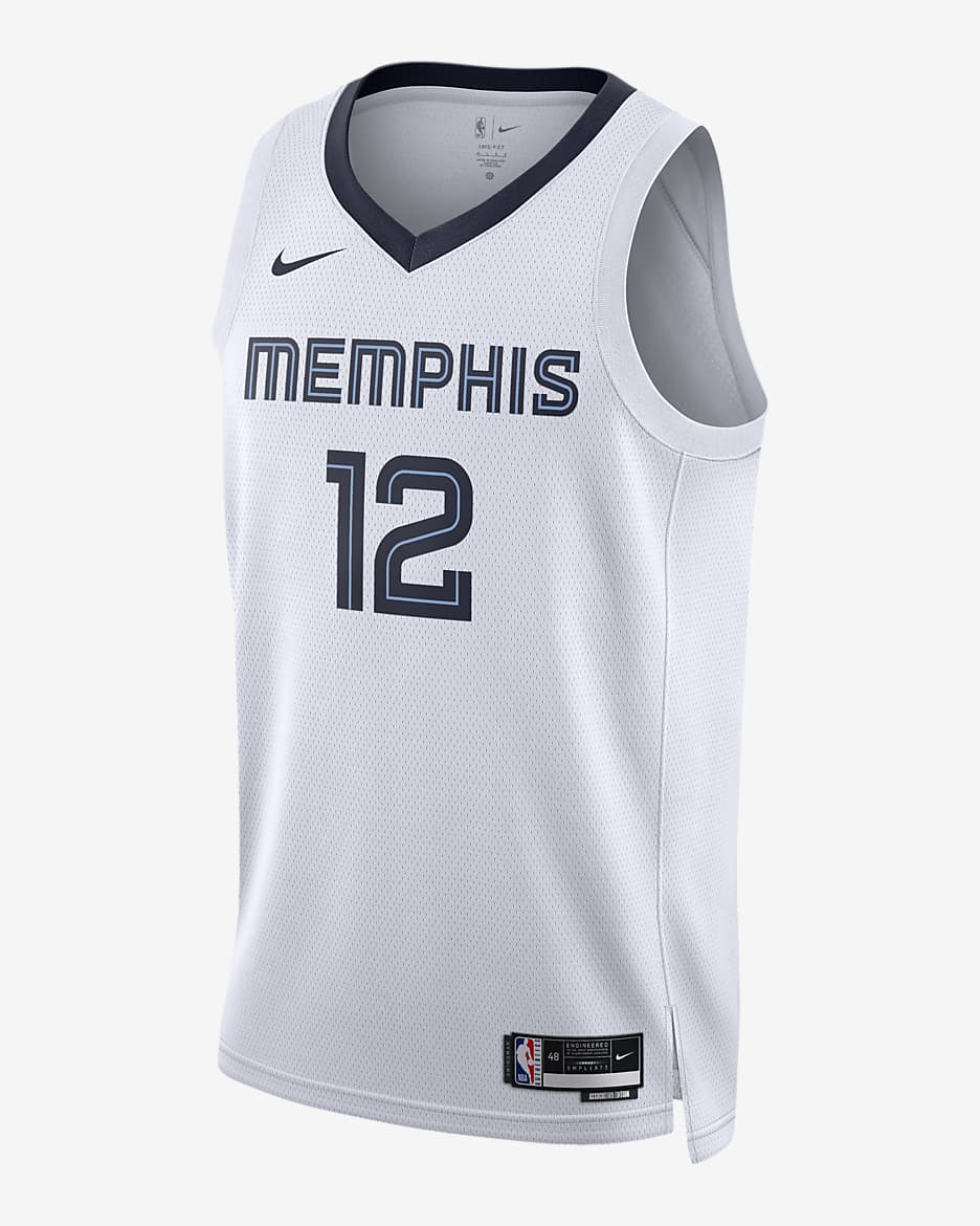 Pánský dres Nike Dri-FIT NBA Swingman Memphis Grizzlies Association Edition 2022/23 - Bílá