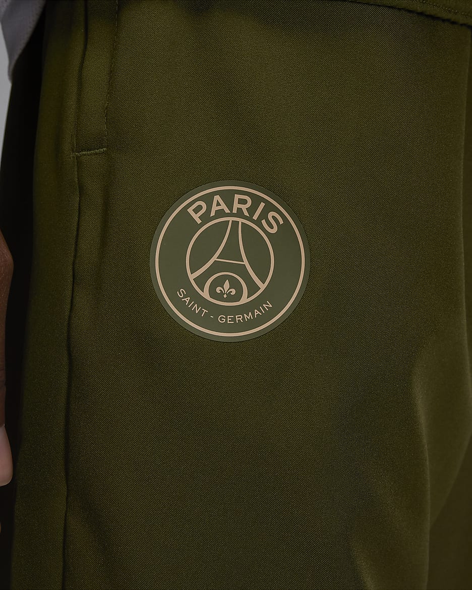 Paris Saint-Germain Strike Vierde Jordan Dri-FIT geweven voetbaltrainingspak voor heren - Rough Green/Hemp