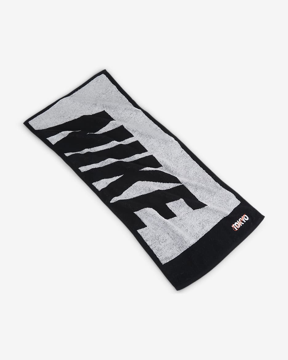 Nike (Tokyo) Towel (Medium) - White/Black/Bright Crimson