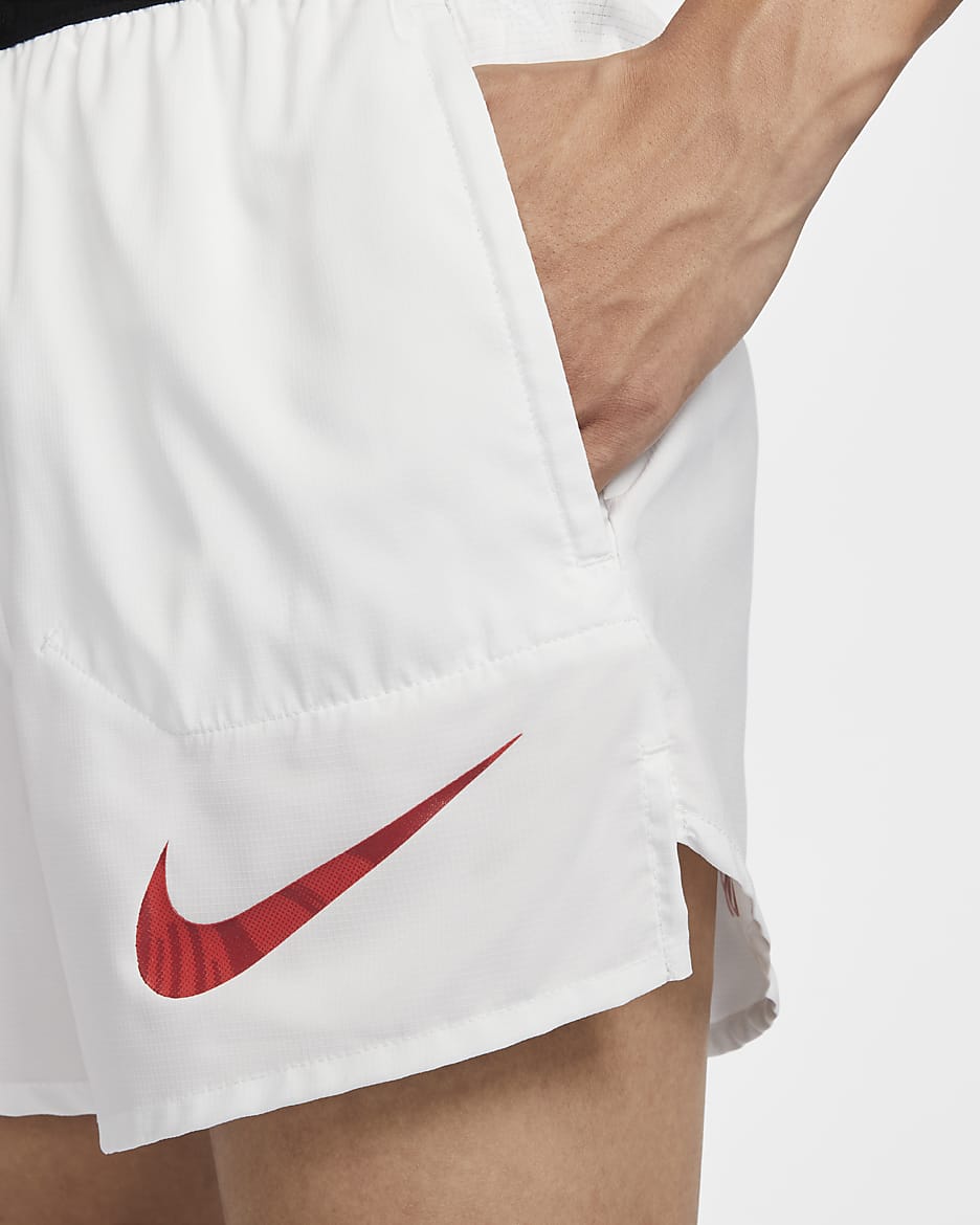 Nike Flex Stride Run Energy Men's 5" Brief-Lined Running Shorts - Summit White/Black/Gym Red/Picante Red