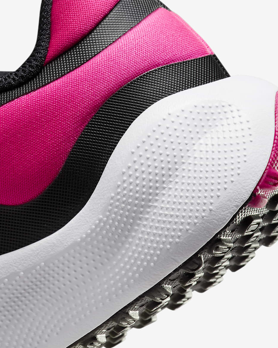 Nike Revolution 7 Younger Kids' Shoes - Black/White/Hyper Pink