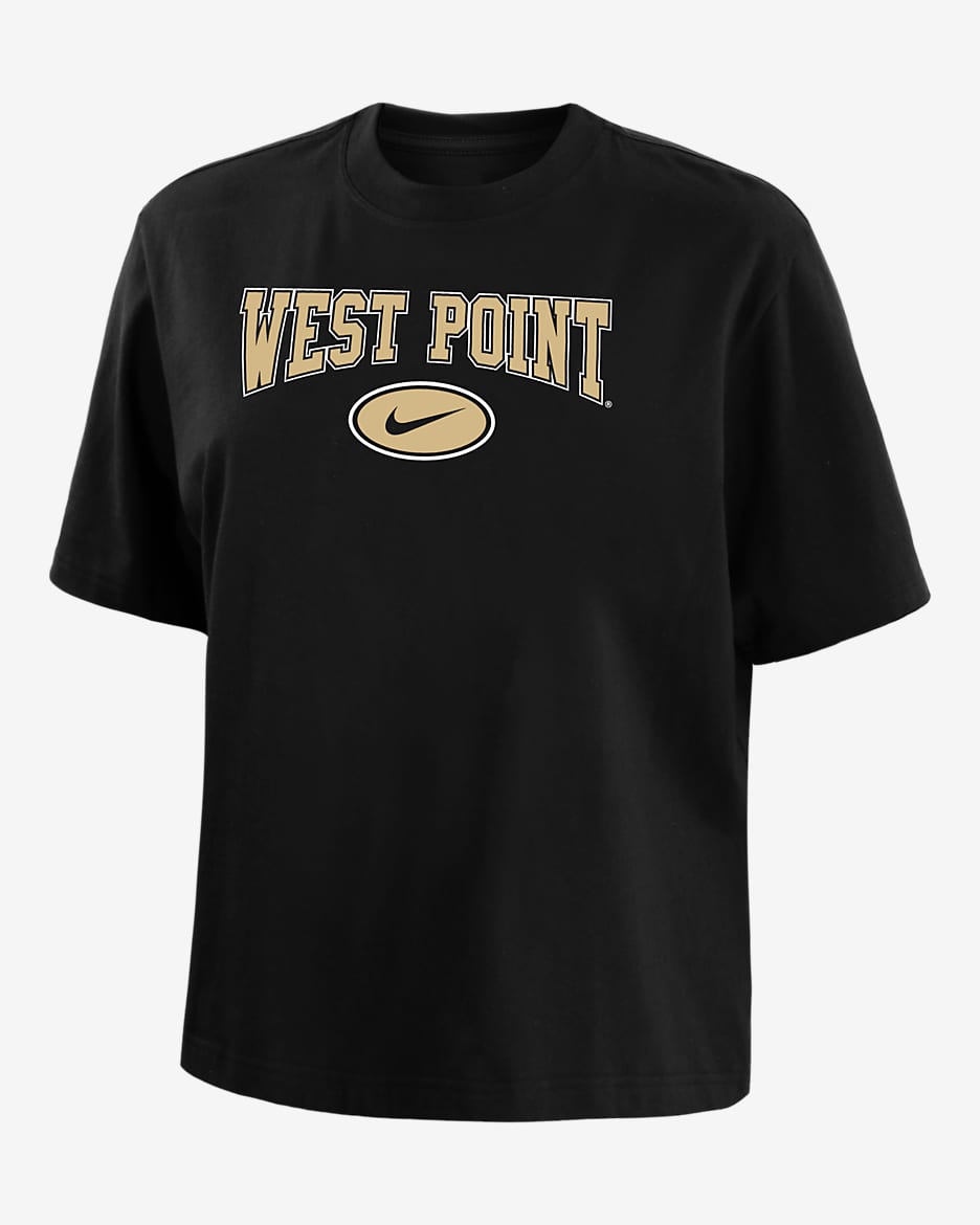 Army Women's Nike College Boxy T-Shirt - Black