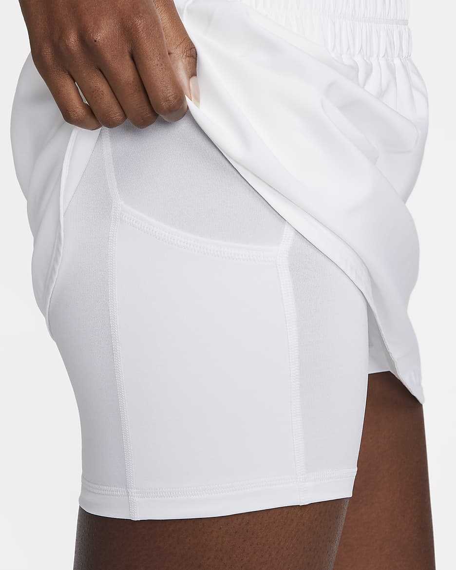 Nike One Women's Dri-FIT Ultra High-Waisted Skort - White/Black