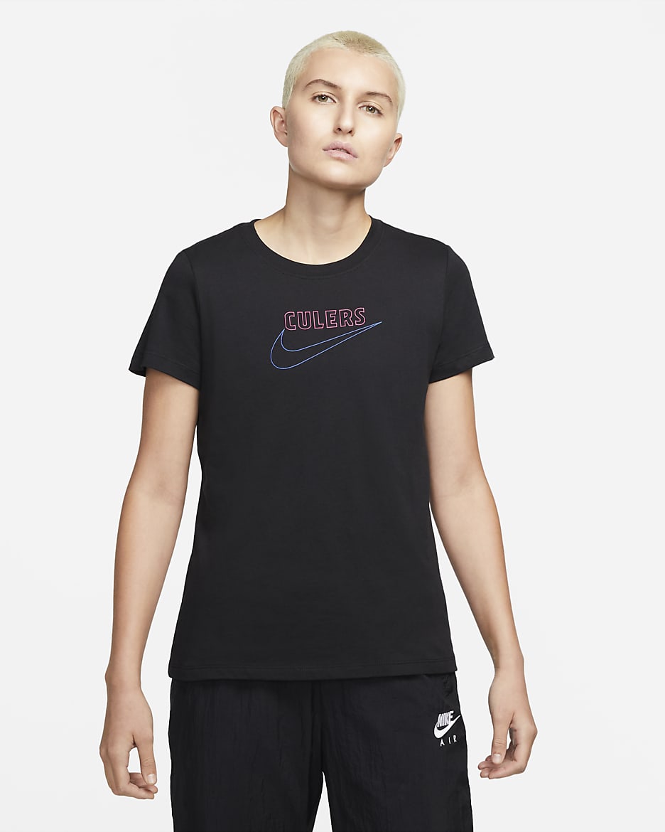 FC Barcelona Women's Soccer T-Shirt - Black