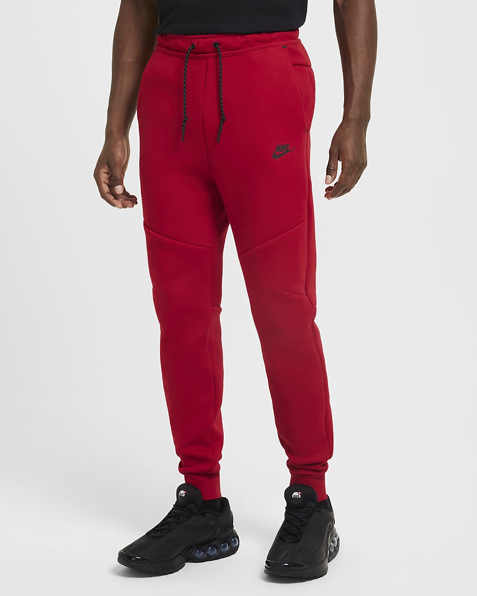 Nike Tech Men's Fleece Joggers - Gym Red/Black