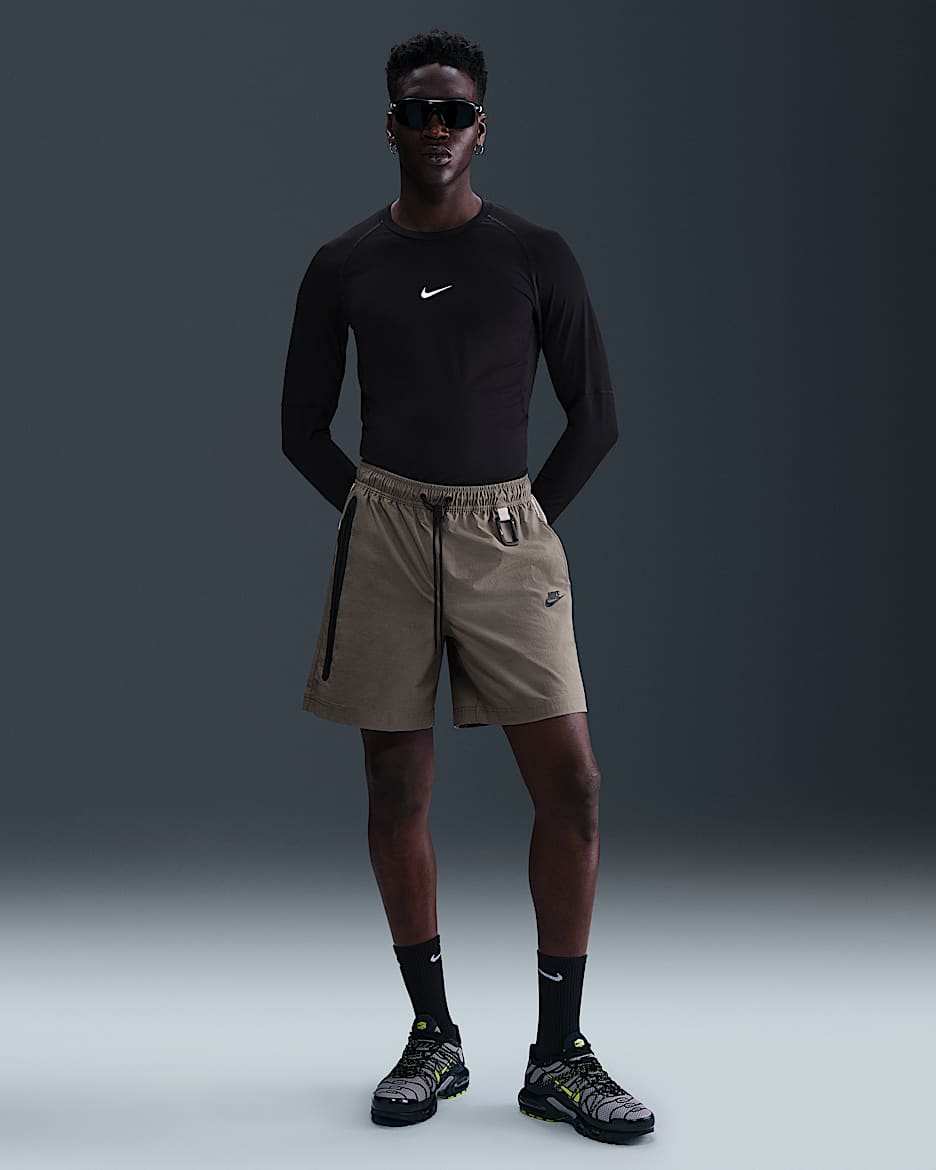 Shorts in tessuto Nike Tech – Uomo - Cave Stone/College Grey
