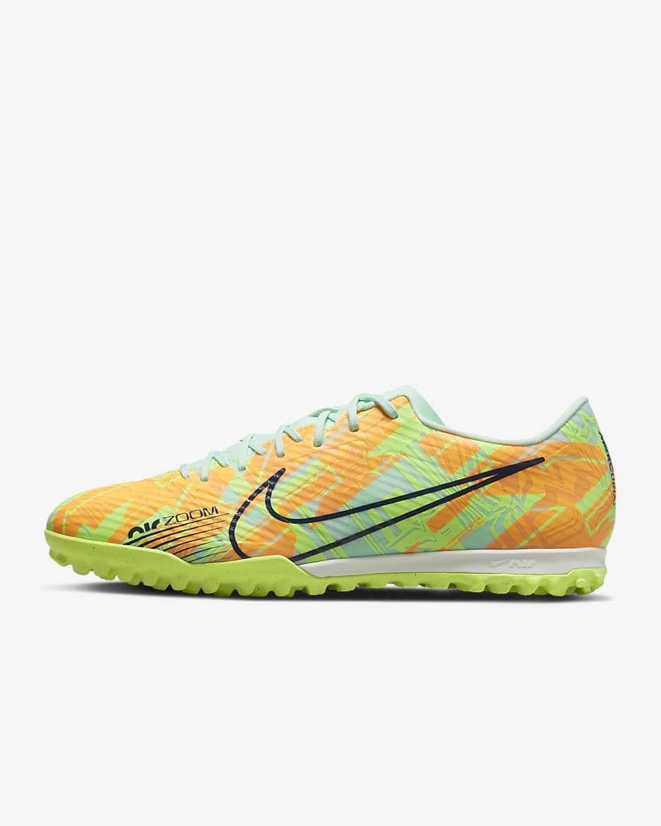 Nike Mercurial Vapor 15 Academy Turf Low-Top Soccer Shoes - Mint Foam/Total Orange/Ghost Green/Blackened Blue