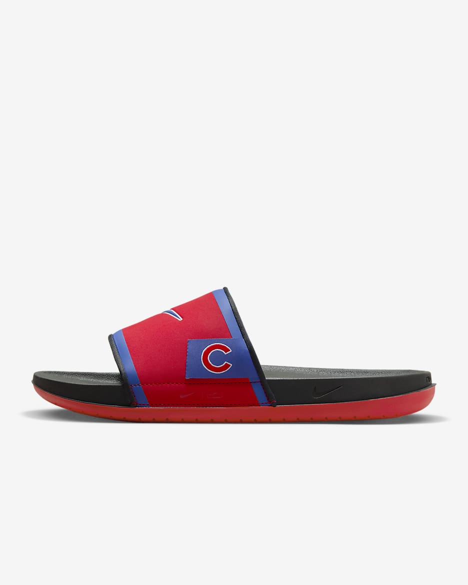 Nike Offcourt (Chicago Cubs) Offcourt Slides - Sport Red/Dark Smoke Grey/Rush Blue