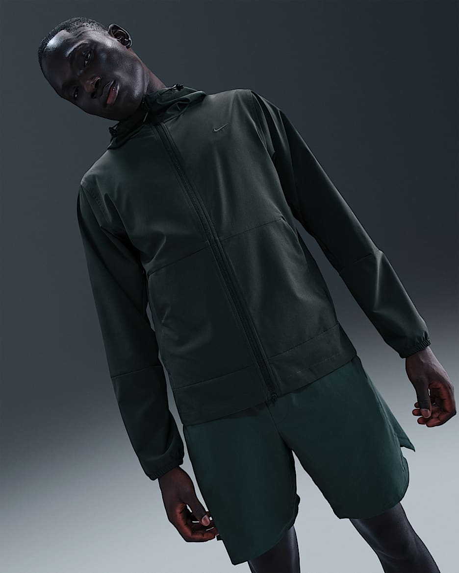 Nike Unlimited Men's Repel Hooded Versatile Jacket - Seaweed/Black/Seaweed