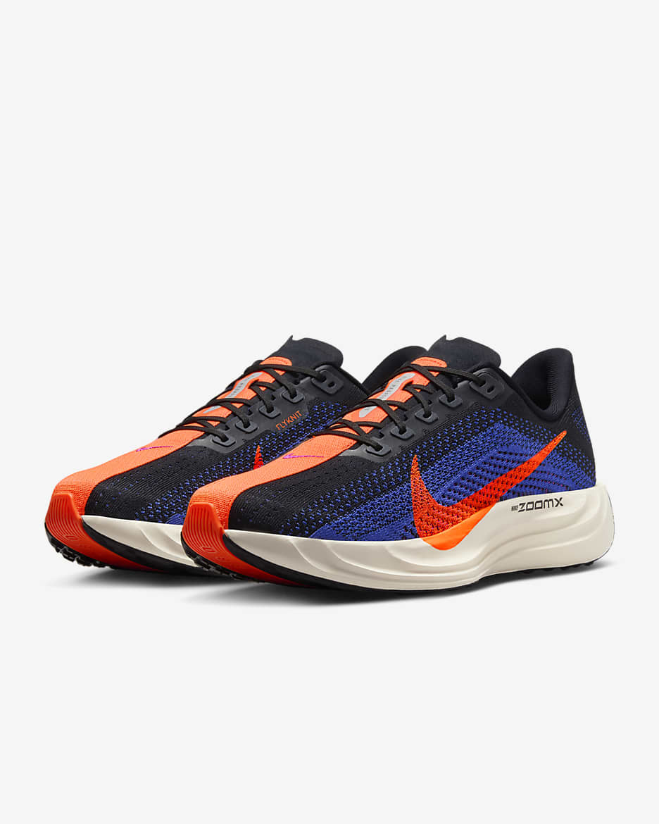 Tenis de correr en pavimento para hombre Nike Pegasus Plus - Negro/Azul astronómico/Uva vivo/Hipercarmesí