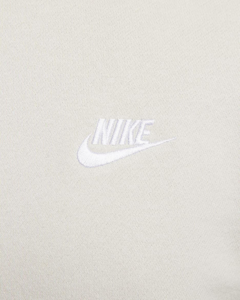 Nike Sportswear Club Fleece Men's Crew - Light Bone/White