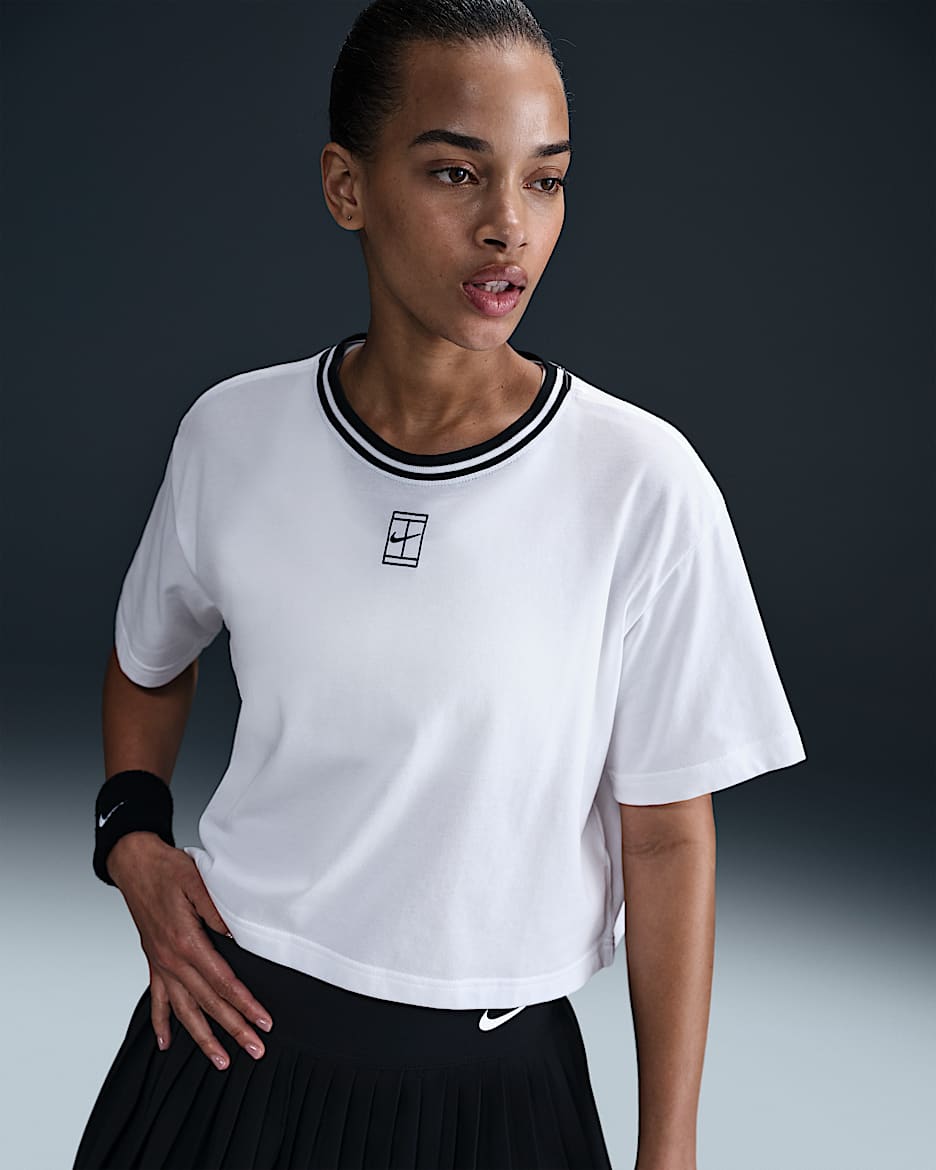T-shirt corta a manica corta Dri-FIT Nike Heritage – Donna - Bianco