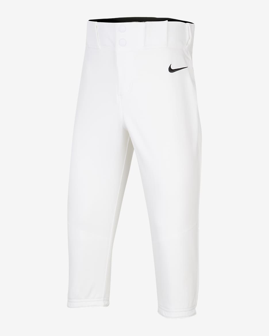Pants de softball para niña talla grande Nike Vapor Select 2 - Blanco/Negro