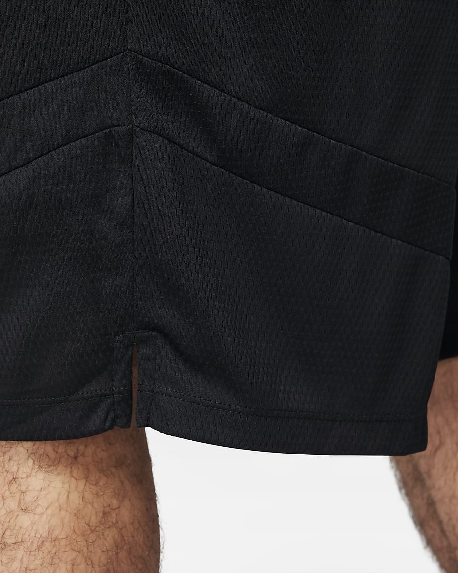 Nike Icon Dri-FIT basketbalshorts voor heren (28 cm) - Zwart/Zwart/Zwart