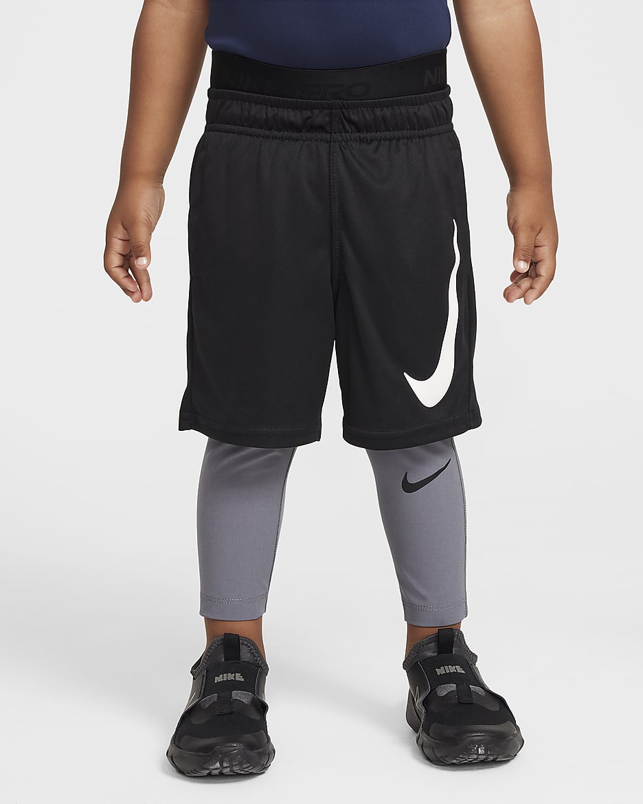 Mallas infantiles Nike Dri-FIT Pro - Gris humo
