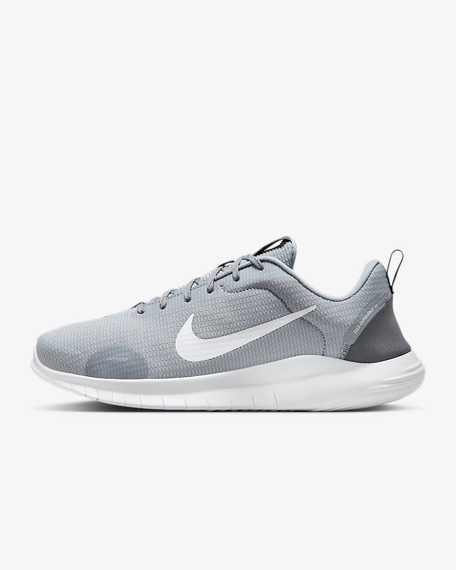 Nike Flex Experience Run 12 Men's Road Running Shoes (Extra Wide) - Wolf Grey/Iron Grey/White