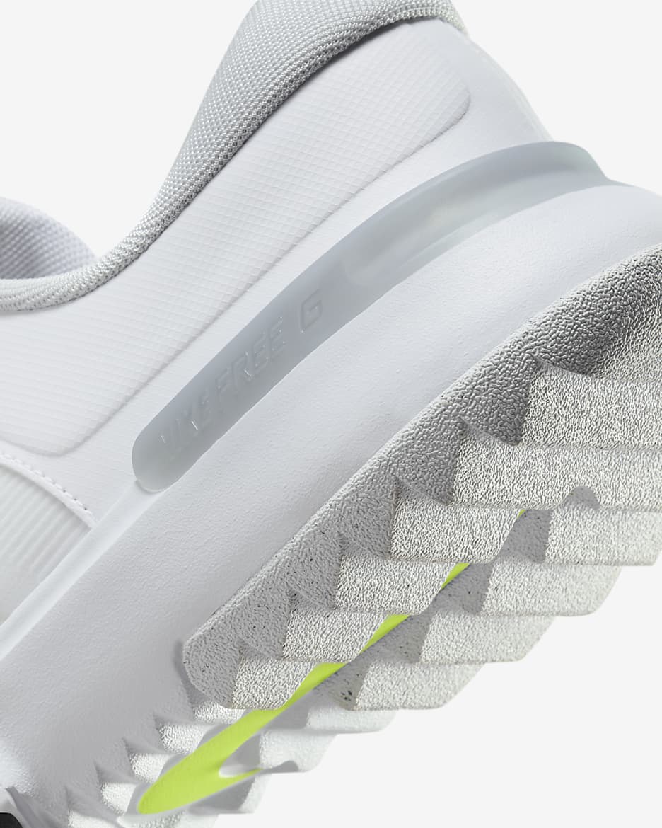 Nike Free Golf NN Golf Shoes (Wide) - White/Pure Platinum/Wolf Grey/Black