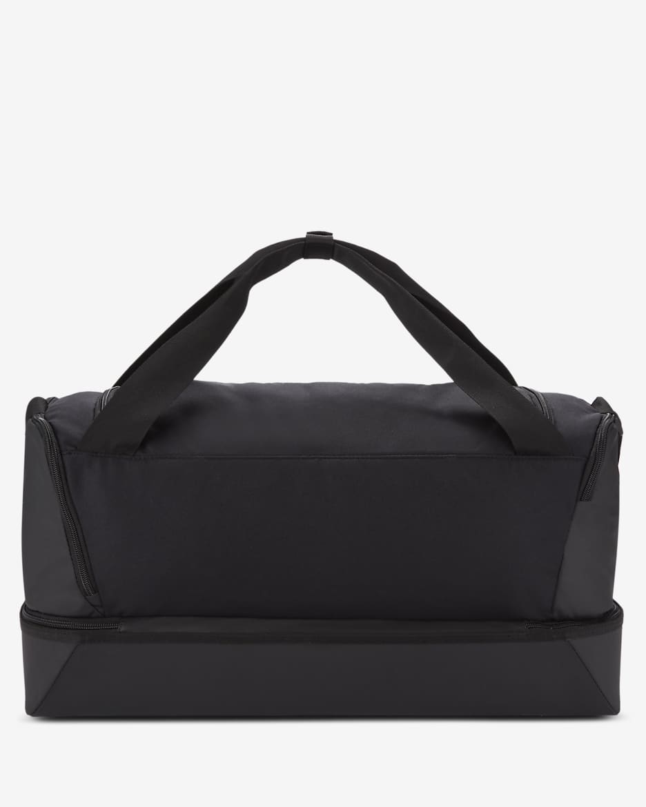 Nike Academy Team Football Hard-Case Duffel Bag (Medium, 37L) - Black/Black/White