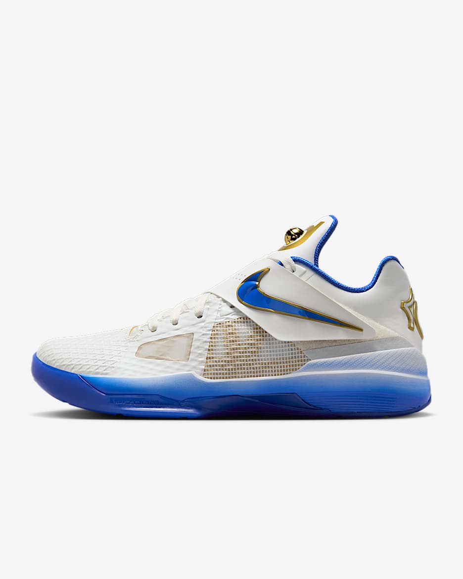 Nike Zoom KD 4 Men's Shoes - Summit White/Metallic Gold/Bright Spruce/Hyper Royal