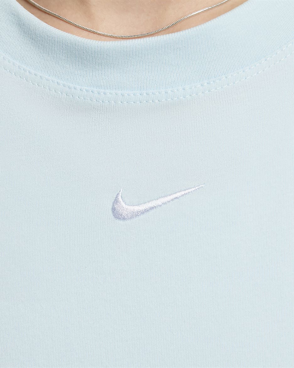 Nike Sportswear Essential Women's T-Shirt - Glacier Blue/White