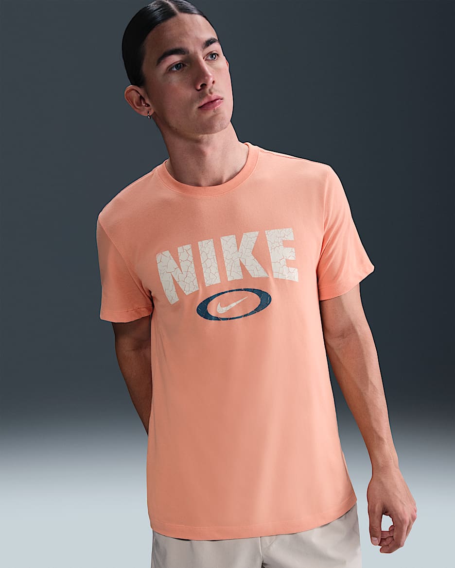 Nike Men's Dri-FIT Fitness T-Shirt - Apricot Agate